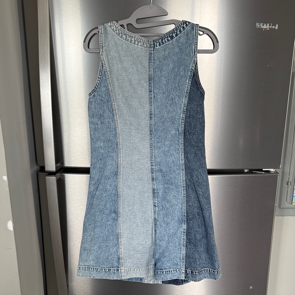 NWT GAP Ombré Blue Denim Sleeveless Dress - Picture 5 of 7